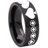 Poker Tungsten Carbide Ring