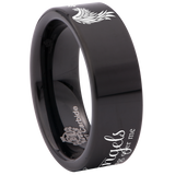 Angels Are Watching Over Me Tungsten Carbide Ring