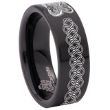 Celtic Seahorse Tungsten Carbide Ring