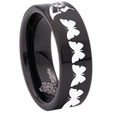 Butterfly Skull Tungsten Carbide Ring