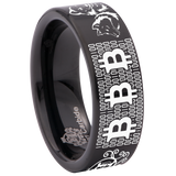 Friends of Irony FOI Wolf Pack Crypto Tungsten Carbide Ring