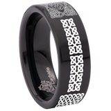 Square Knot Tungsten Carbide Ring