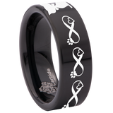 Mr. Cat Couple Tungsten Carbide Ring