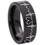 Heartbeat Tungsten Carbide Ring