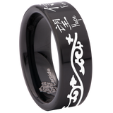 Chinese Hope Faith Love Tungsten Carbide Ring