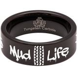 Mud Life Tire Tungsten Carbide Ring