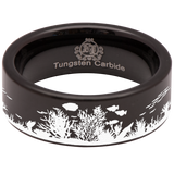 Sea Coral Tungsten Carbide Ring