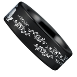 Buddhism Tungsten Carbide Ring