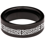 Celtic Horse Tungsten Carbide Ring
