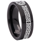 Celtic Horse Tungsten Carbide Ring