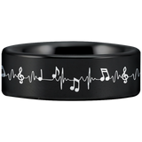 Music Lifeline Tungsten Carbide Ring