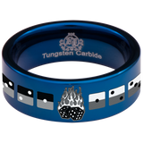Dice Tungsten Carbide Ring