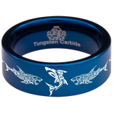 Tribal Shark Tungsten Carbide Ring