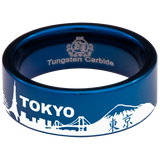 Tokyo Skyline Tungsten Carbide Ring