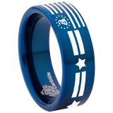 Don't Tread on Me American Flag Tungsten Carbide Ring