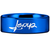 Jesus Christ Ambigram Tungsten Carbide Ring