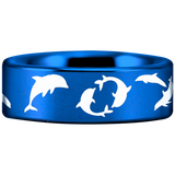 Dolphin Tungsten Carbide Ring