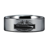 Combat Infantry Badge 3rd Award Tungsten Carbide Ring