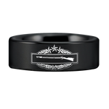 Combat Infantry Badge 4th Award Tungsten Carbide Ring
