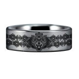 Celtic Wolf Tungsten Carbide Ring