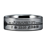 Christian Bow Archer Tungsten Carbide Ring
