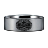 Combat Medical Badge Tungsten Carbide Ring