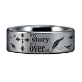Semicolon Style 2 Tungsten Carbide Ring