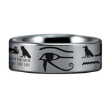 Hieroglyphs Tungsten Carbide Ring