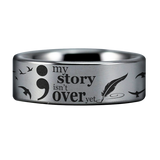 Semicolon Style 1 Tungsten Carbide Ring