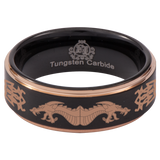 Celtic Dragon Tungsten Carbide Ring