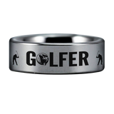 Golfer's Tungsten Carbide Ring