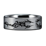 Horse on Fire Tungsten Carbide Ring