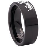 King and Queen Tungsten Carbide Wedding Ring