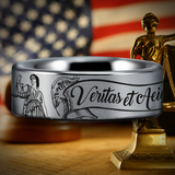 Lawyer Tungsten Carbide Ring