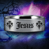 Jesus Tungsten Carbide Ring