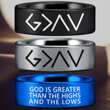 Romans 8:39 Tungsten Carbide Ring