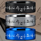 Music Lifeline Tungsten Carbide Ring