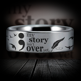 Semicolon Style 1 Tungsten Carbide Ring