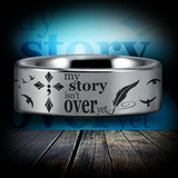 Semicolon Style 2 Tungsten Carbide Ring