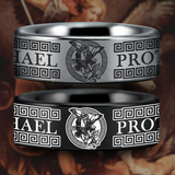 St. Michael Tungsten Carbide Ring