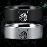 Taurus Tungsten Carbide Ring