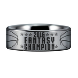 Fantasy Basketball Champion 2016 Tungsten Carbide Ring