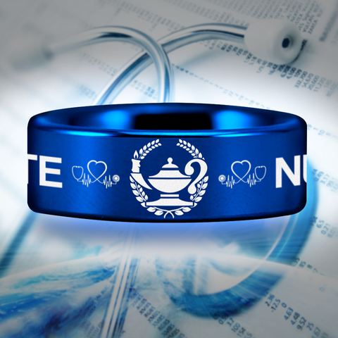 Nursing Lamp Graduation Tungsten Carbide Ring