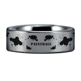 Paintball Tungsten Carbide Ring