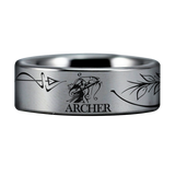 Toxophilite Tungsten Carbide Ring