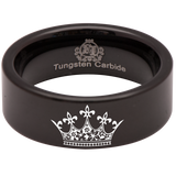 King and Queen Tungsten Carbide Wedding Ring