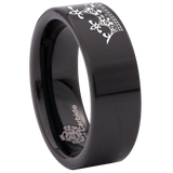 King and Queen Tungsten Carbide Wedding Ring
