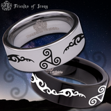 Triskele Tungsten Carbide Ring