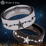 Star Tungsten Carbide Ring