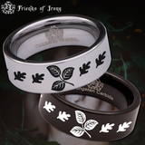 Leaf Tungsten Carbide Ring